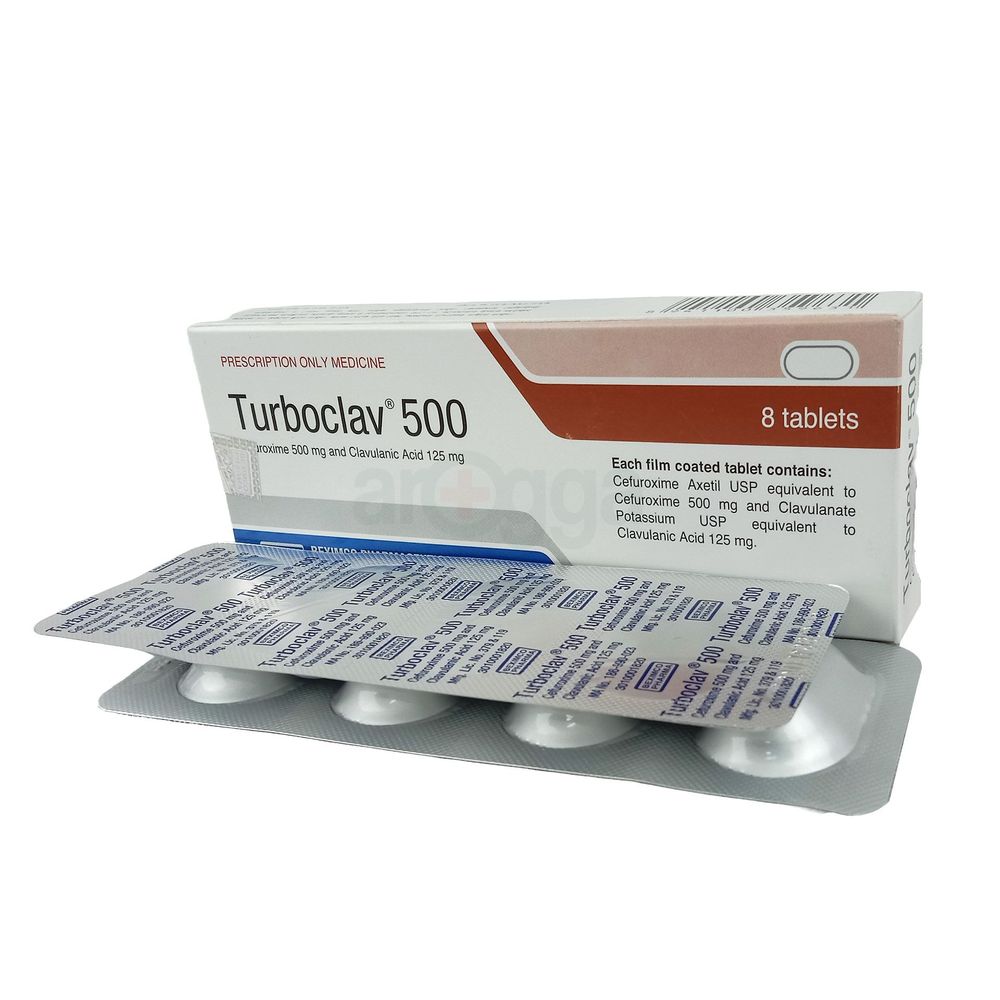 Turboclav 500mg+125mg Tablet