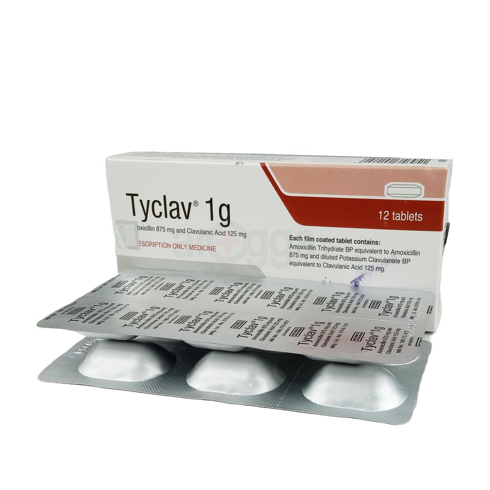 Tyclav 1gm 1gm Tablet