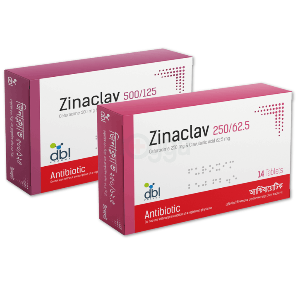 Zinaclav 500mg+125mg tablet