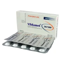 Vildamet 500/50 500mg+50mg Tablet