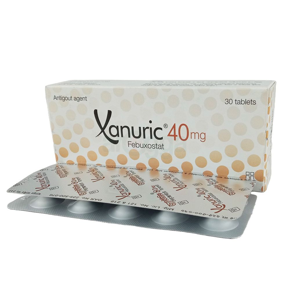 Xanuric 40mg Tablet - Arogga Online Pharmacy
