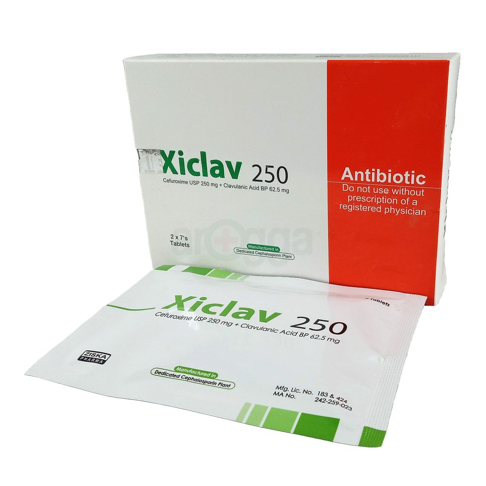 Xiclav 250mg+62.5mg Tablet