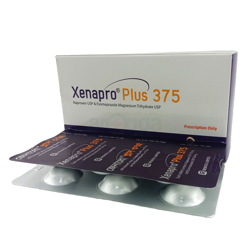 Xenapro Plus 375 20mg+375mg Tablet