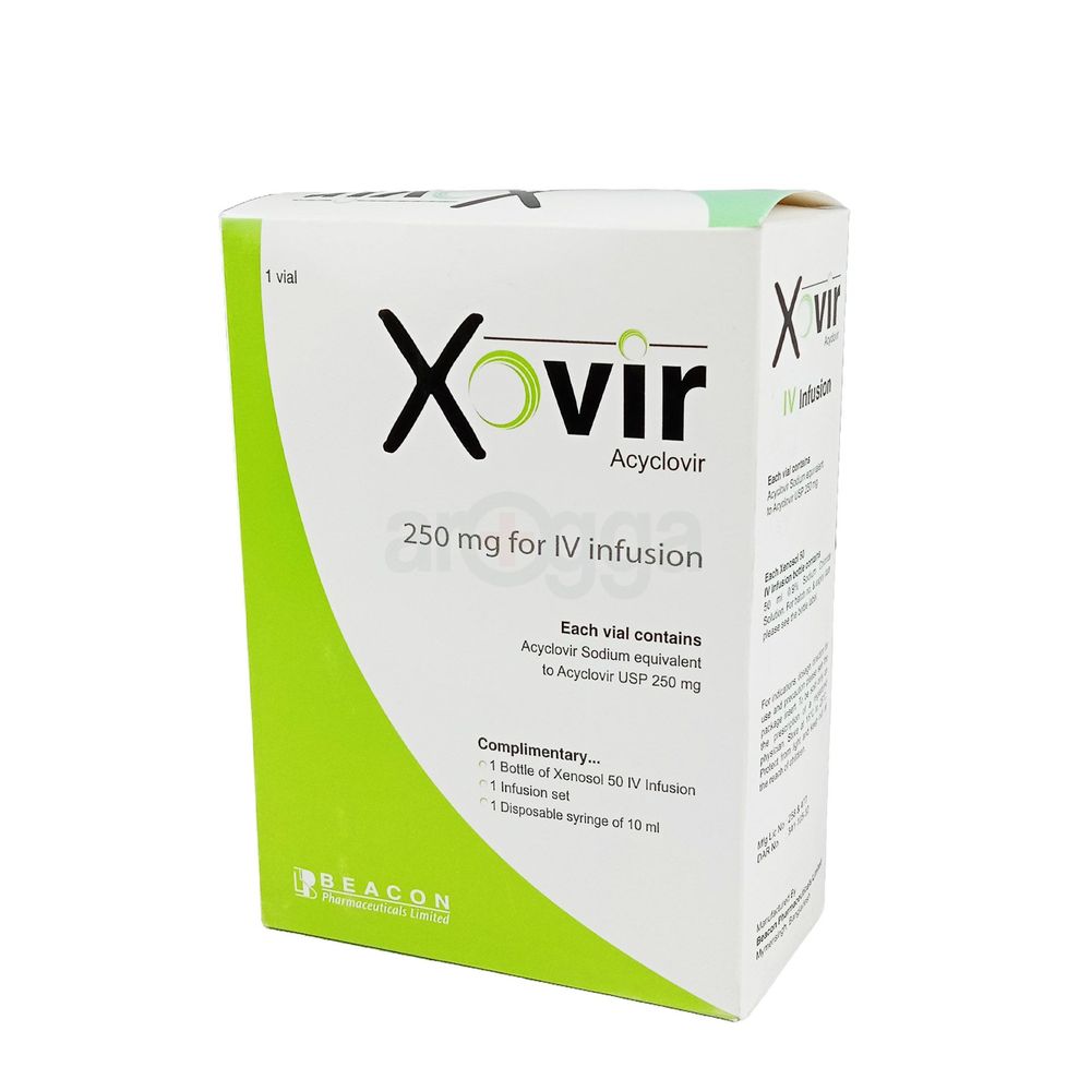 Xovir 250mg IV Infusion 250mg/vial Injection