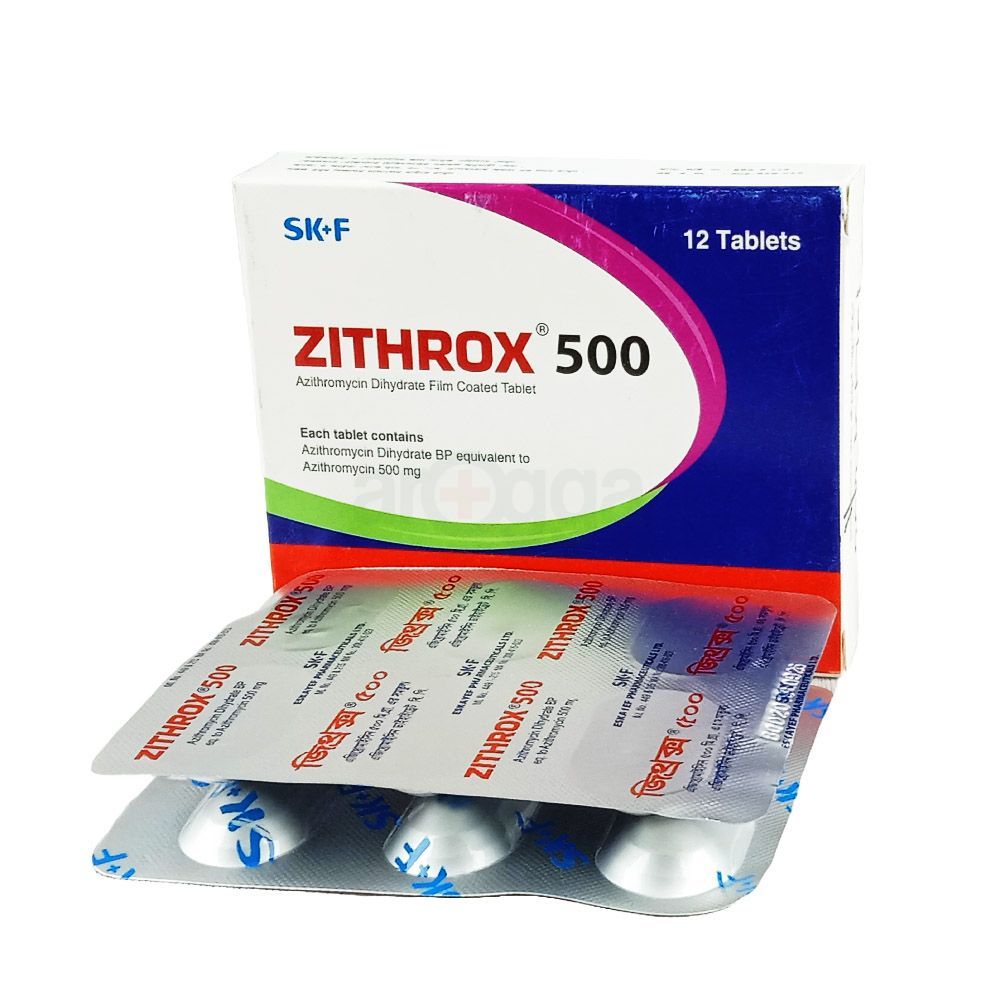 Zithrox 500mg Tablet - Arogga Online Pharmacy