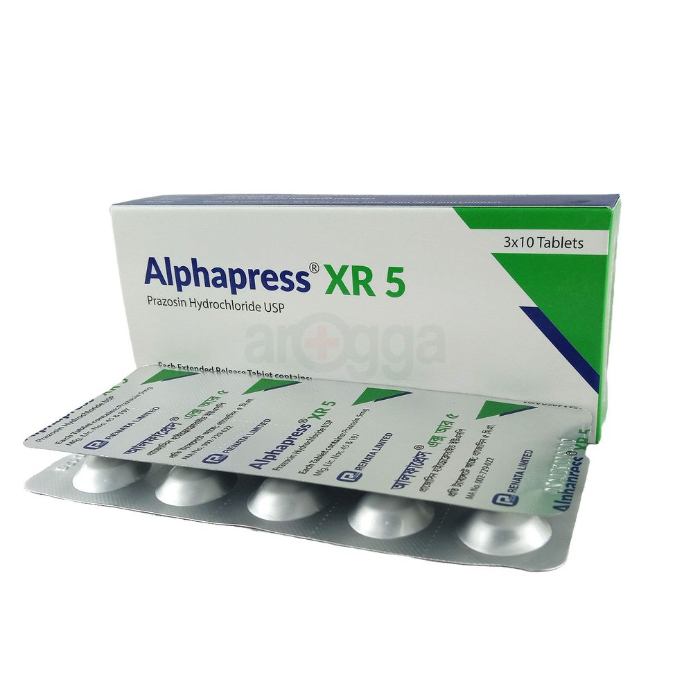 Alphapress XR 5mg Tablet