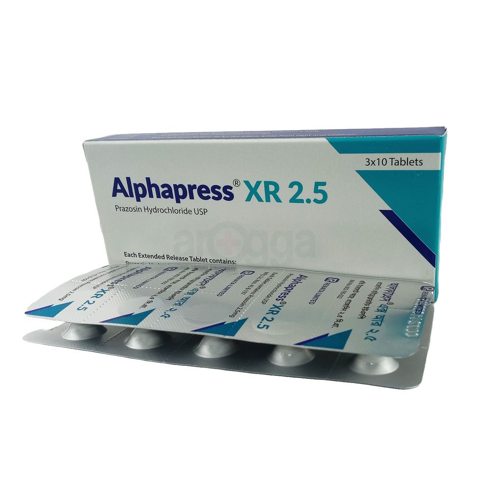 Alphapress XR 2.5 2.5mg Tablet