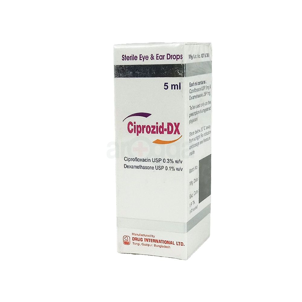 Ciprozid DX 0.3%+0.1% Eye/Ear Drops