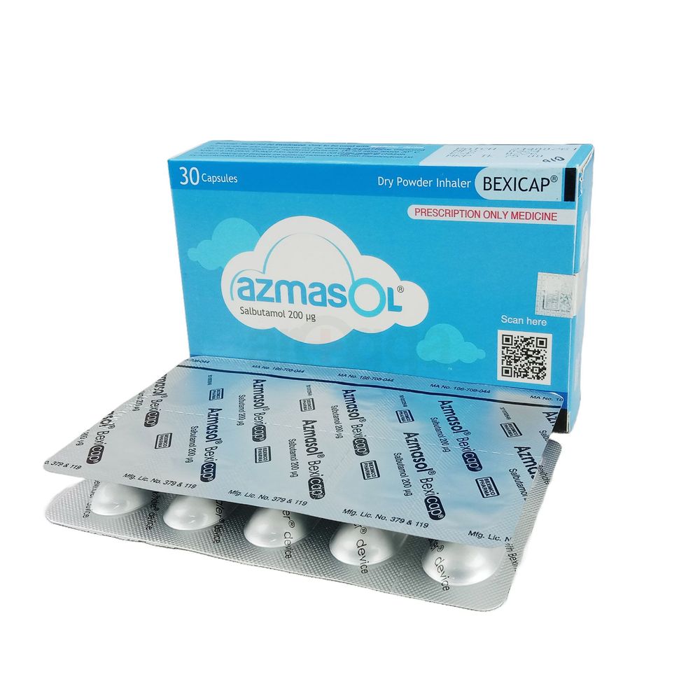 Azmasol Bexicap 200mcg Inhalation Capsule