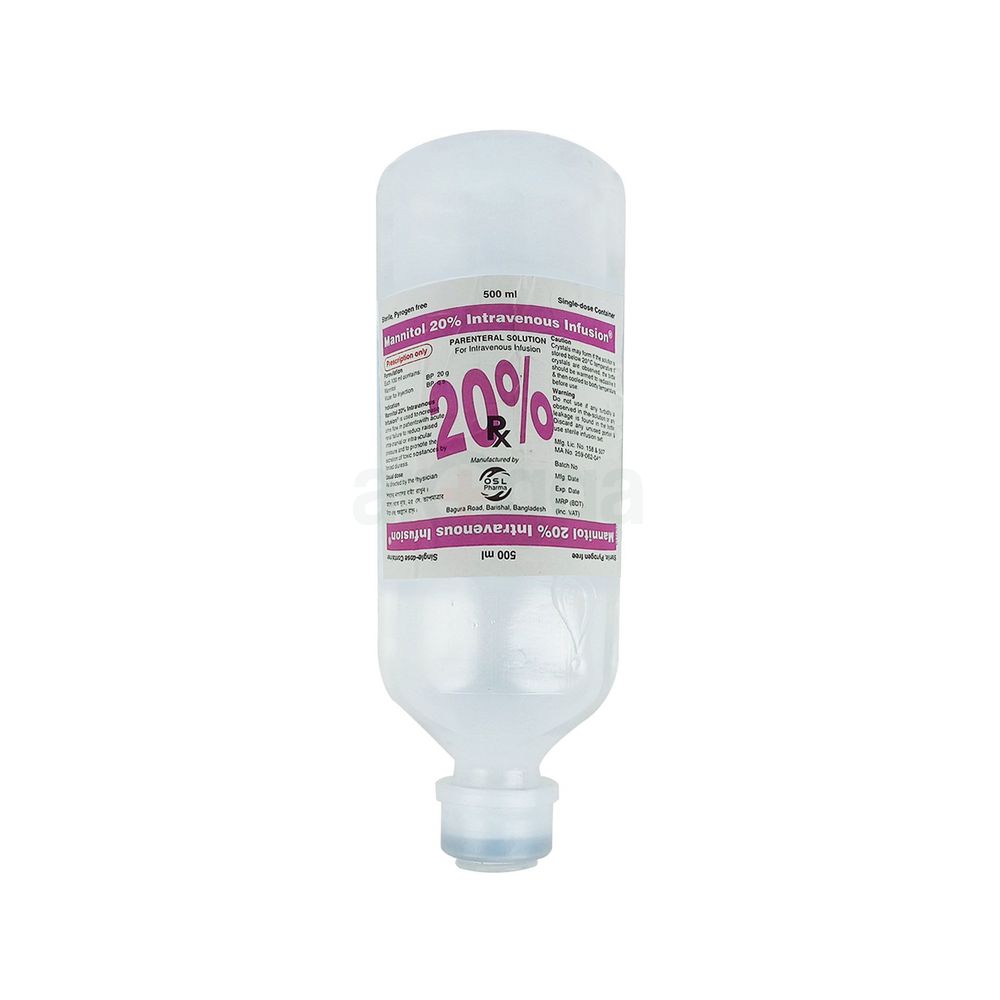 Mannitol 20% IV (OSL) 20% Infusion - Arogga Online Pharmacy