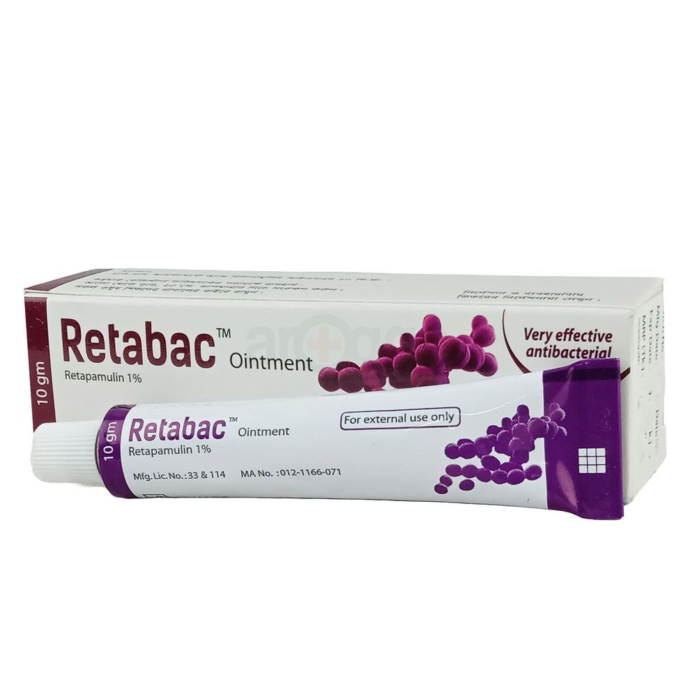 Retabac 1% Ointment - Arogga Online Pharmacy