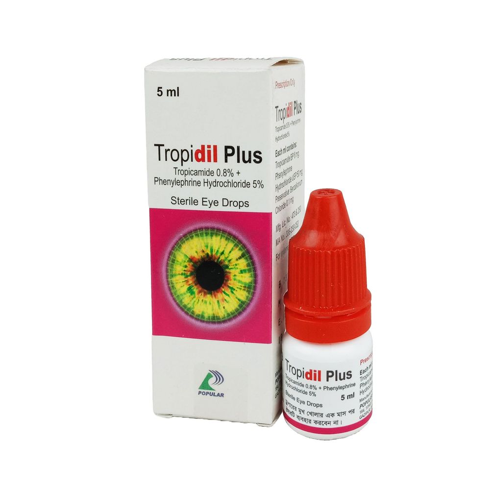 Tropidil Plus 0.8%+5% Eye Drop