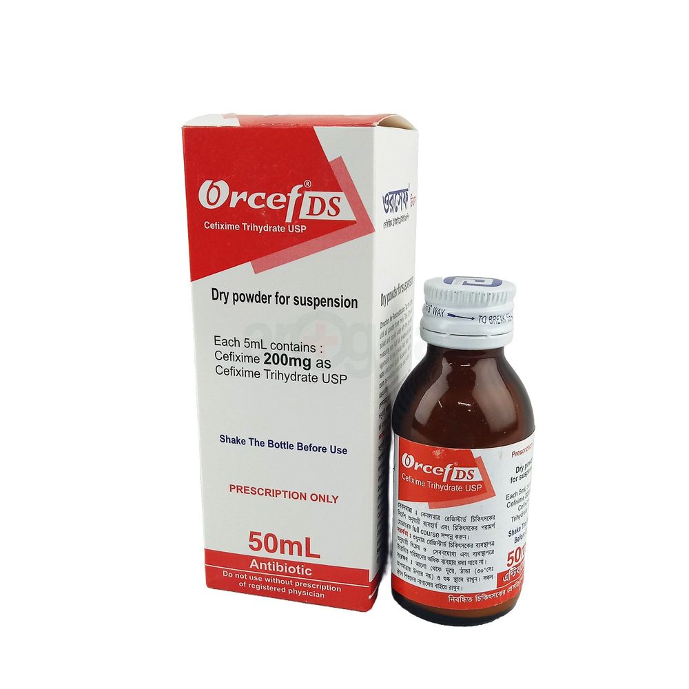 Orcef DS 100mg/5ml Powder for Suspension