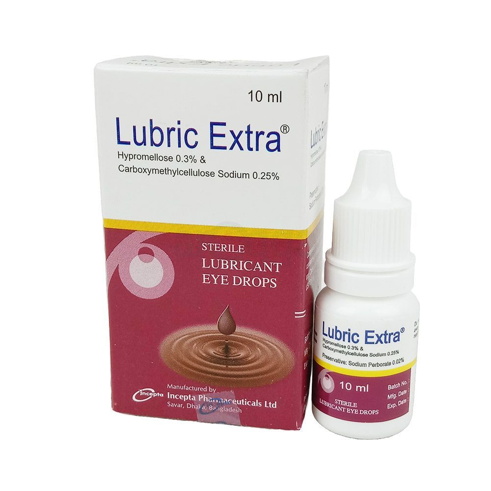 Lubric Extra 250mg+300mg/100ml Eye Drop