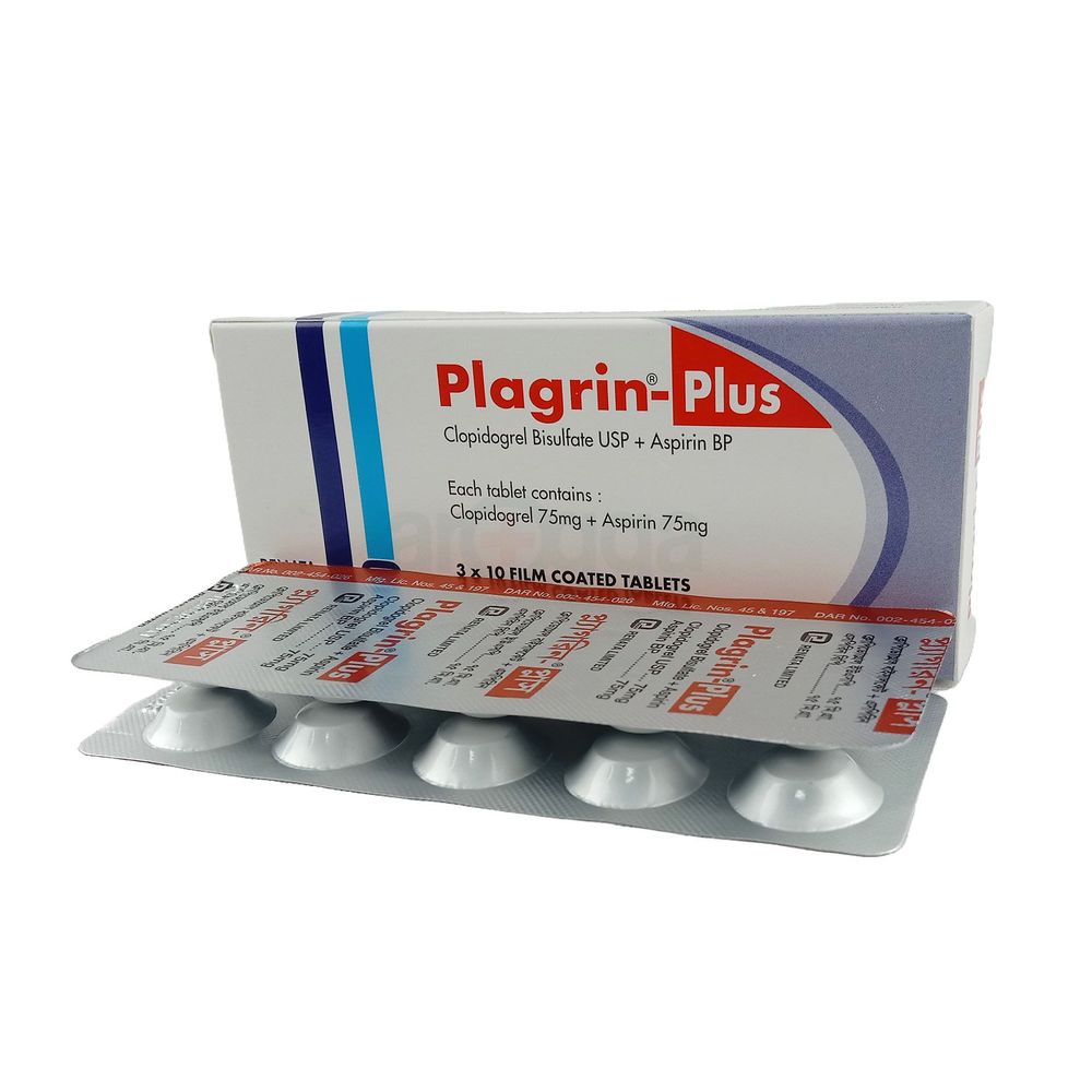 Plagrin Plus 75mg+75mg Tablet