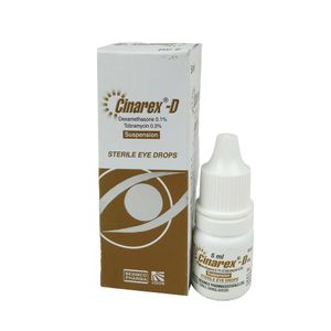 Cinarex-D 0.1%+0.3% Eye Drop