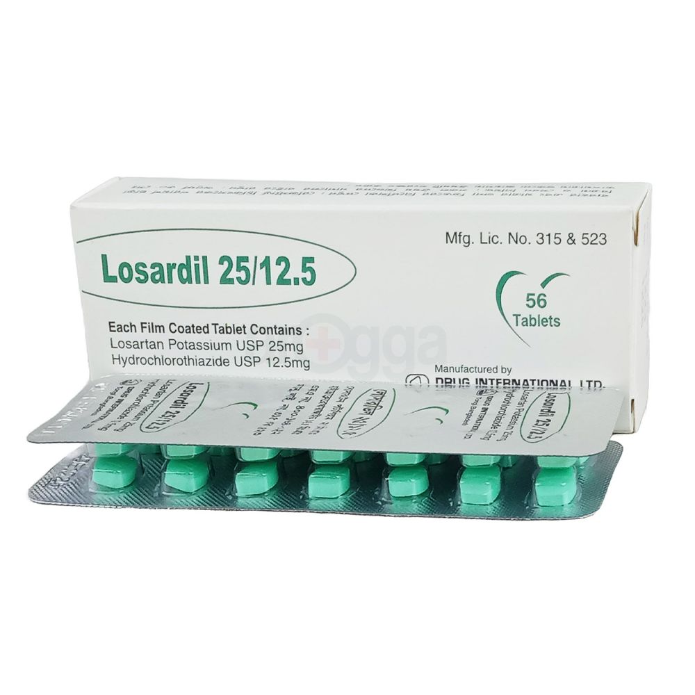 Losardil plus 25/12.5 12.5mg+25mg Tablet