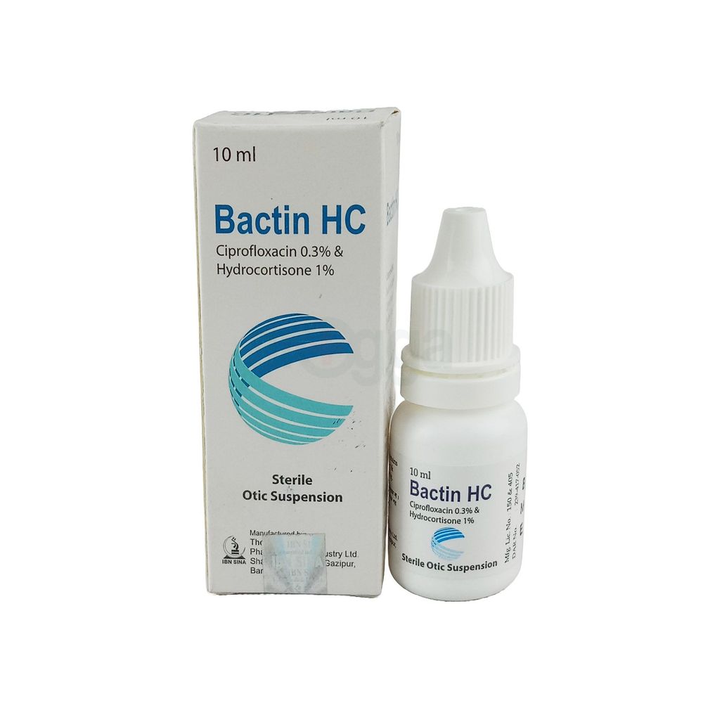 Bactin HC 0.3%+0.1% Eye/Ear Drops