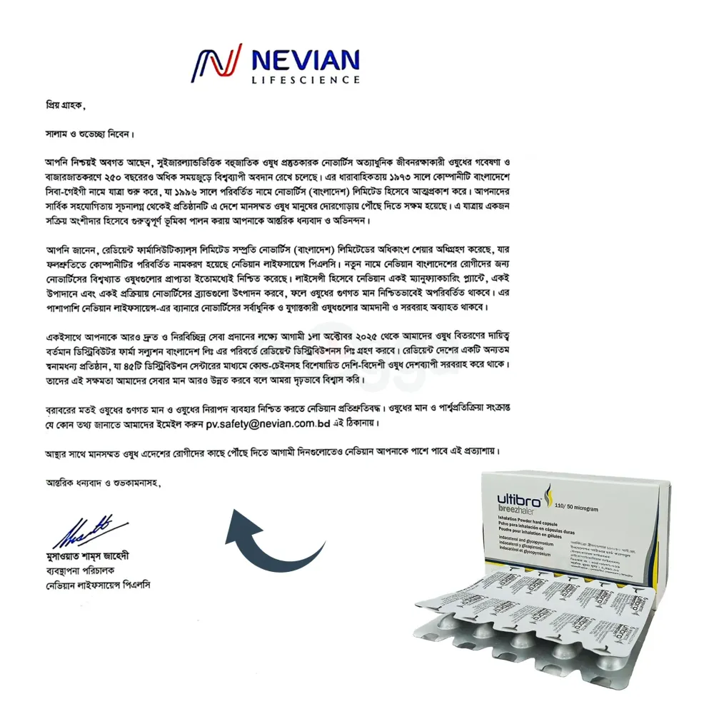 Ultibro Breezhaler 50mcg+110mcg Capsule