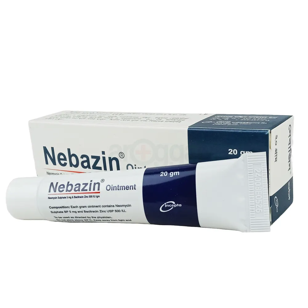 Nebazin 500IU+5mg/gm Ointment