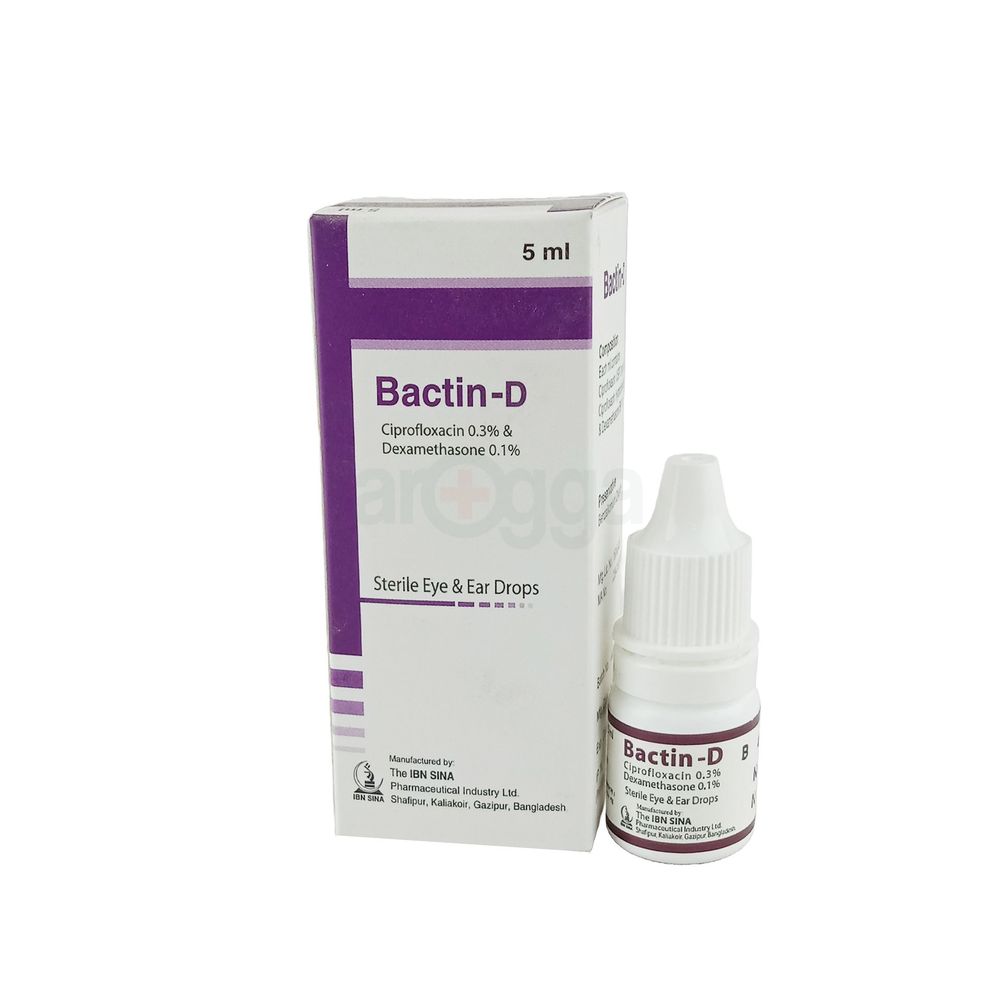 Bactin D 0.3%+0.1% Eye/Ear Drops