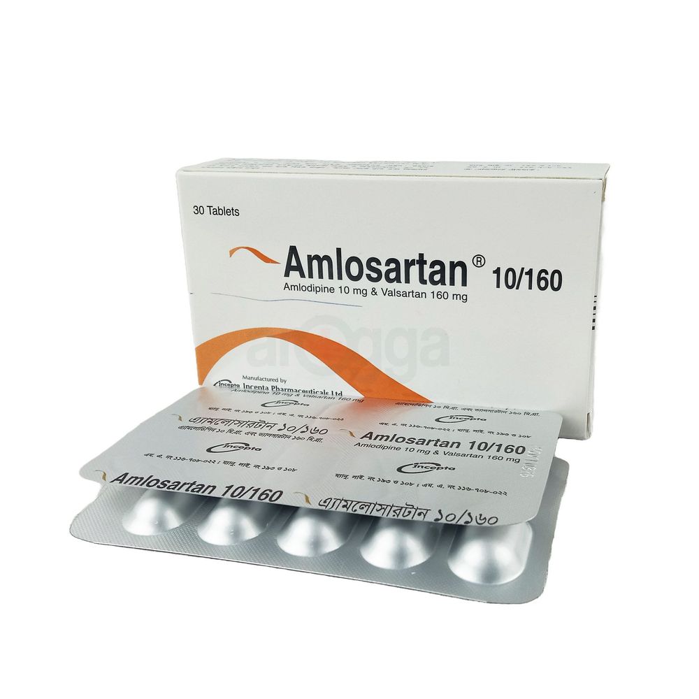 Amlosartan 10/160 10mg+160mg Tablet - Arogga Online Pharmacy