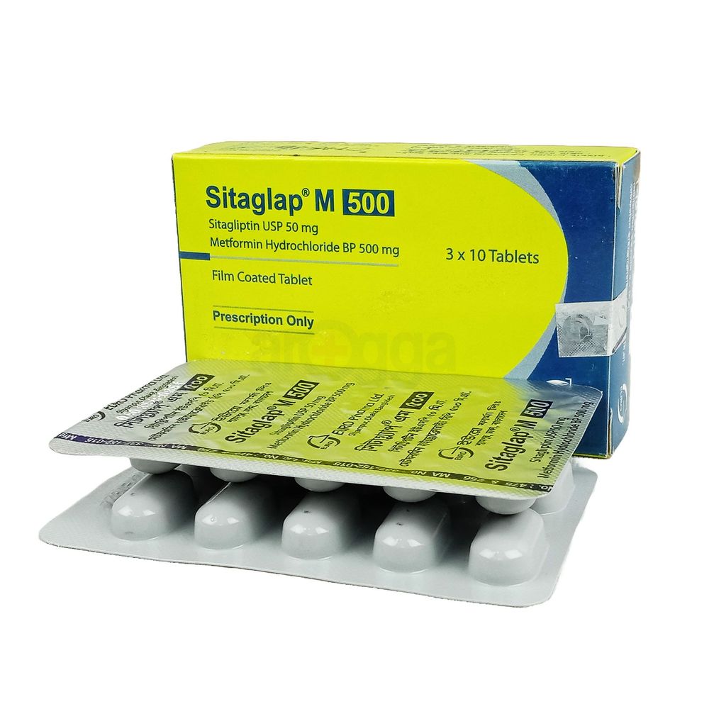 Sitaglap M 500mg+50mg Tablet