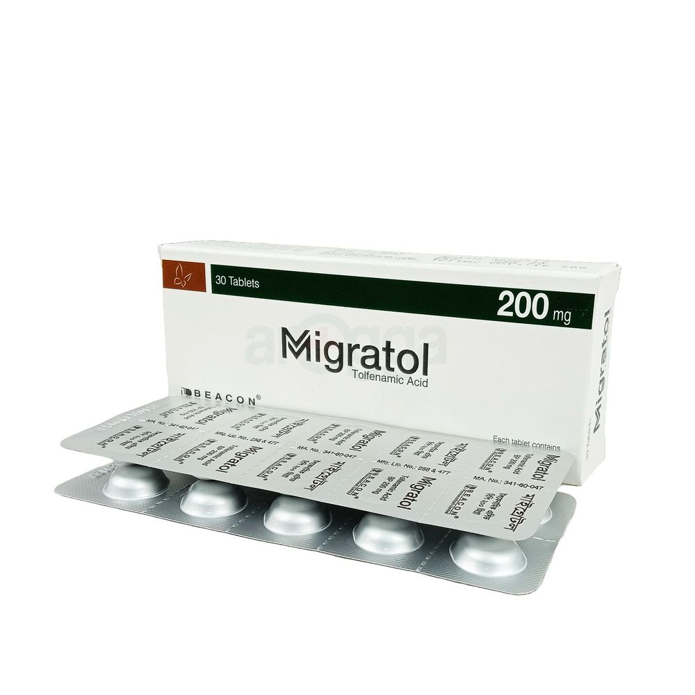 Migratol 200mg Tablet