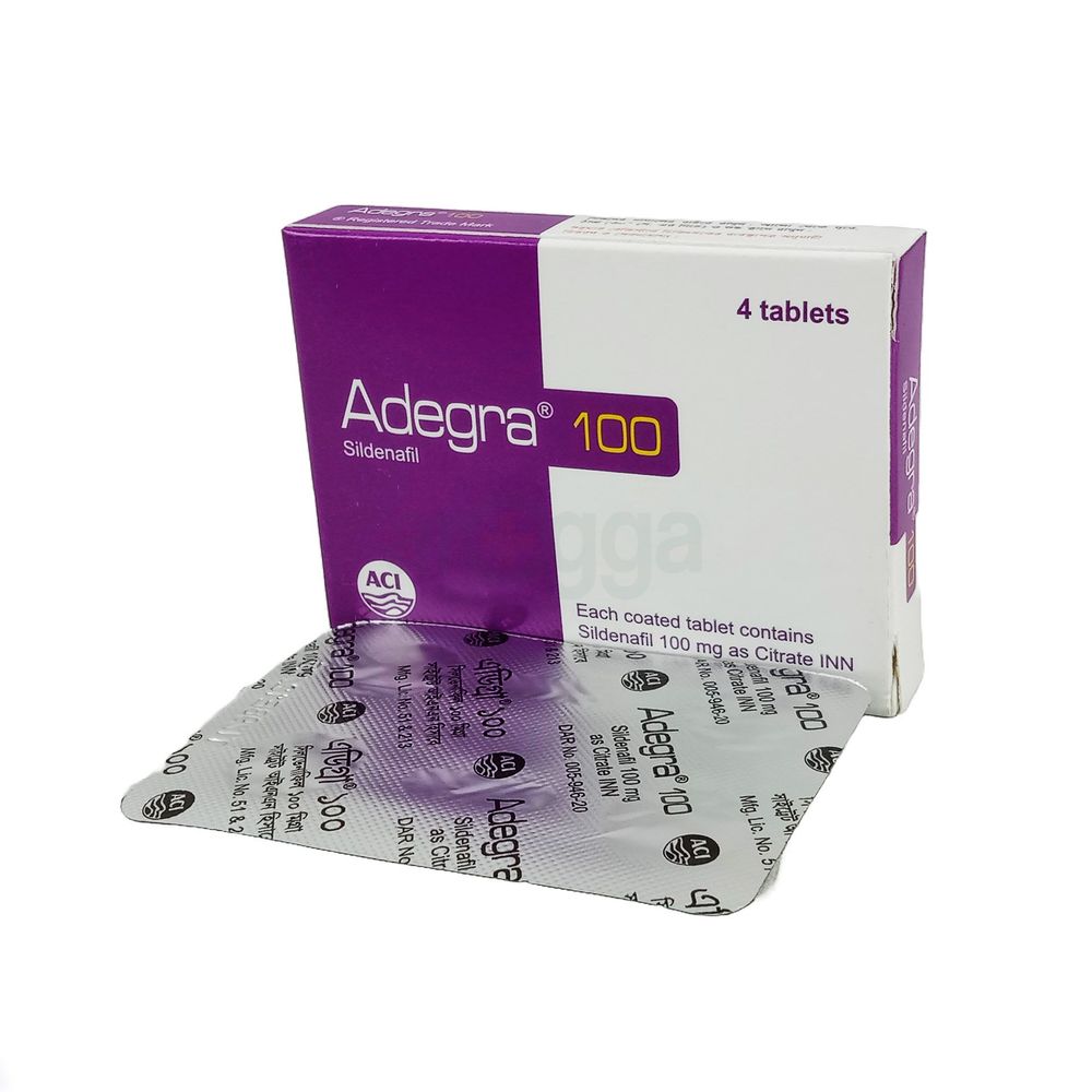 Adegra 100mg Tablet - Arogga Online Pharmacy
