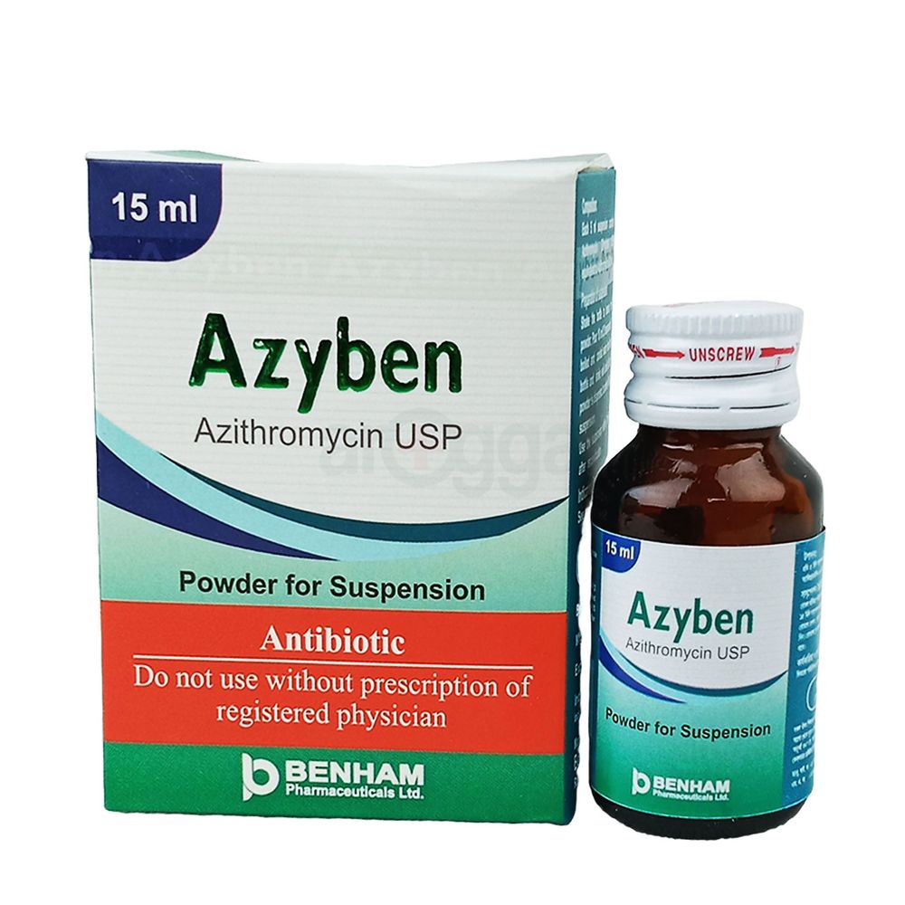 Azyben 15ml 200mg/5ml Powder for Suspension