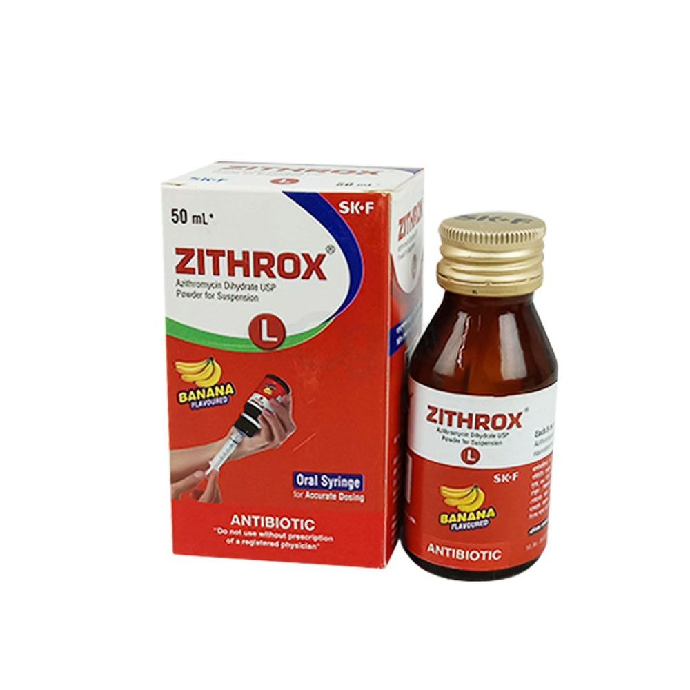 Zithrox 200mg/5ml Powder for Suspension