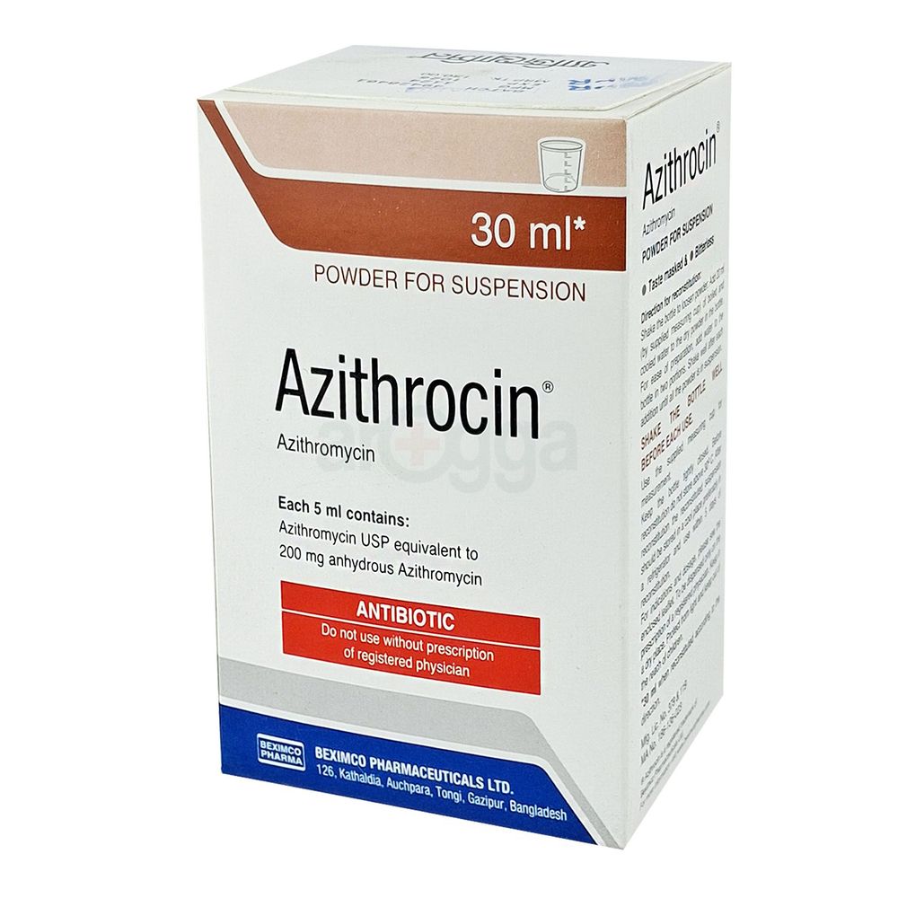 Azithrocin 200mg/5ml Powder for Suspension