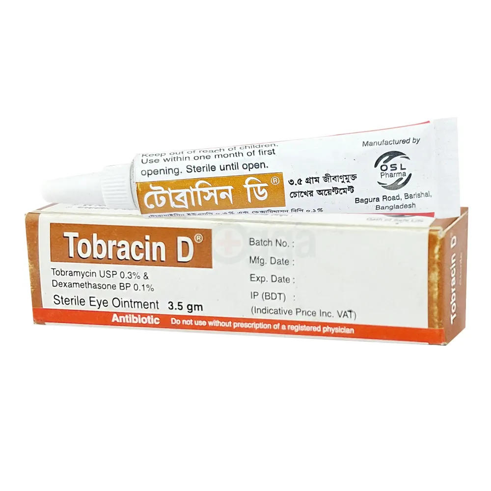 Tobracin-D 0.1%+0.3% Eye Ointment