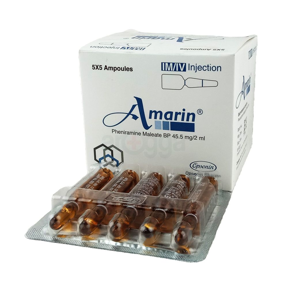 Amarin 45.5mg/2ml Injection - Arogga Online Pharmacy