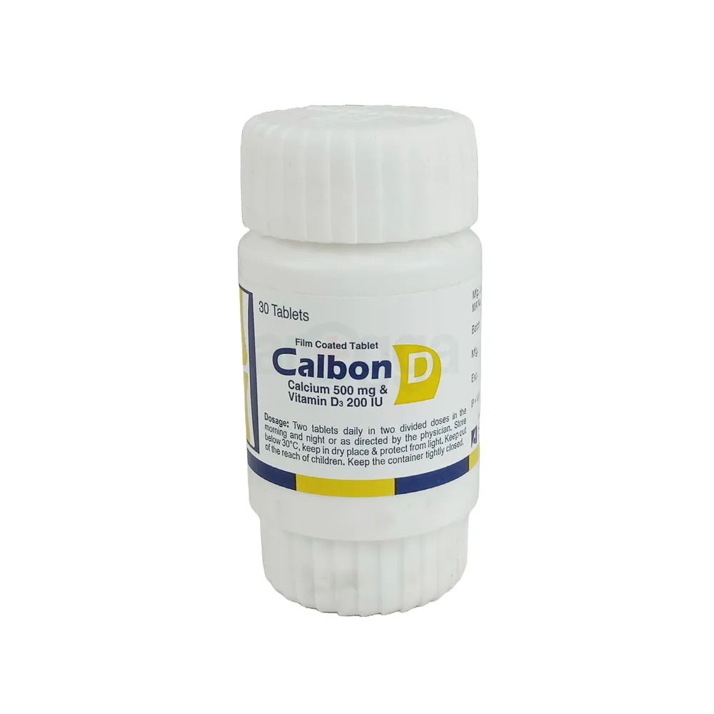 Calbon D 500mg+200IU Tablet