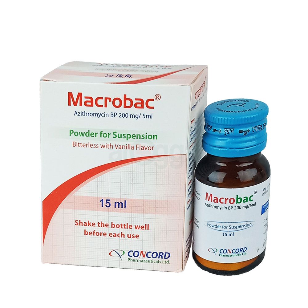 Macrobac 15ml 200mg/5ml Powder for Suspension