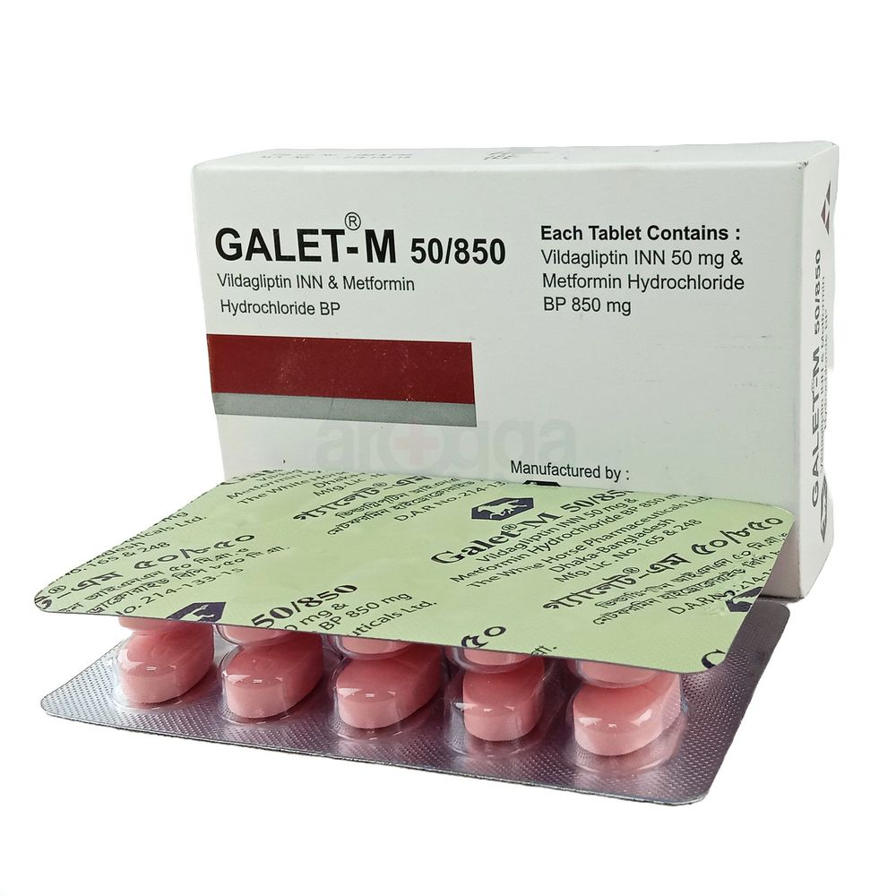 Galet-M 850mg+50mg Tablet