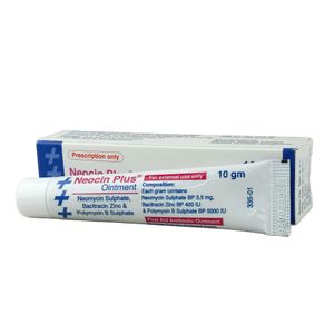 Neocin Plus 3.5mg+400IU+5000IU/gm Ointment