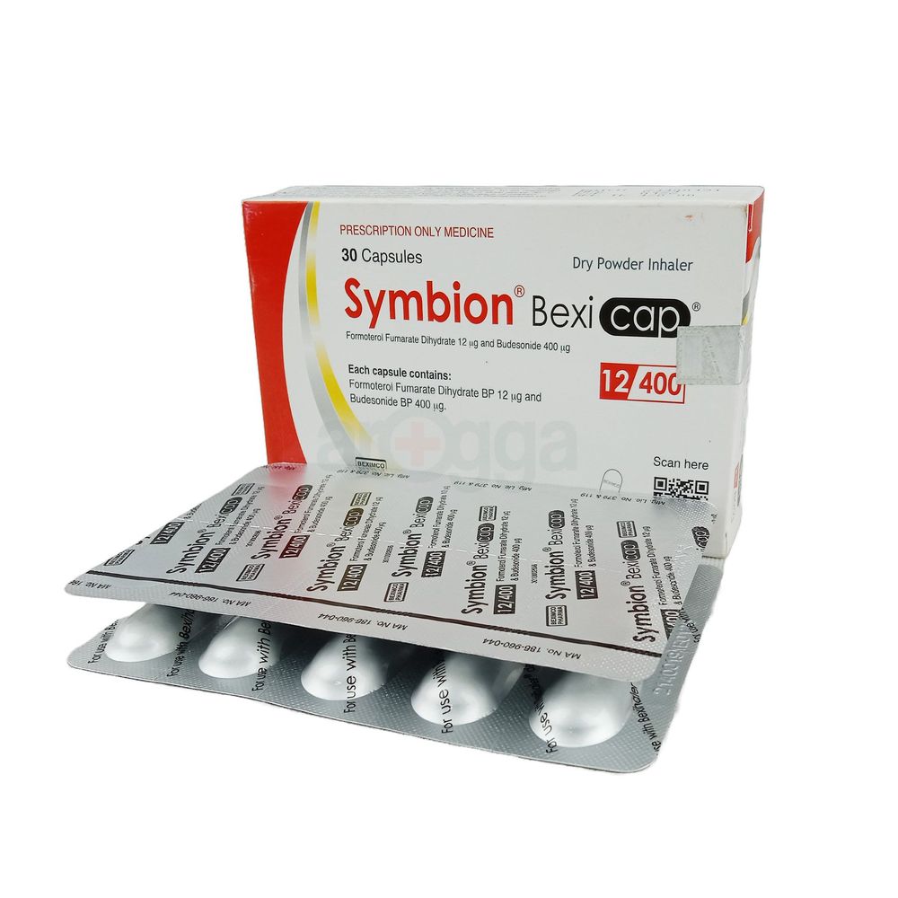 Symbion 12/400 Bexicap 400mcg+12mcg Capsule