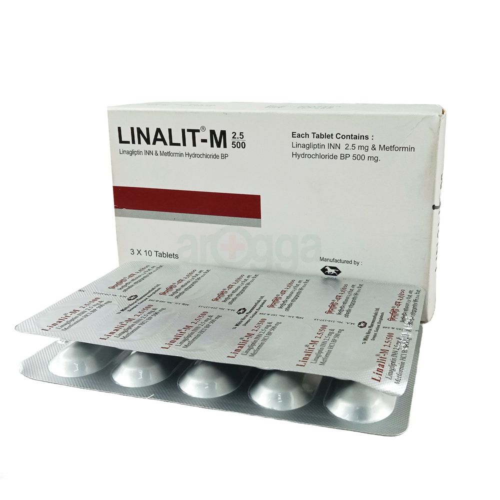 Linalit M 500 2.5mg+500mg Tablet