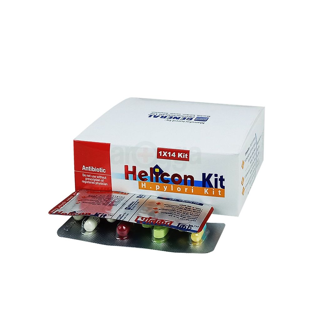 Helicon KIT 30mg+500mg+1gm Capsule