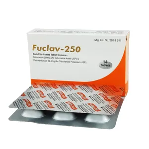 Fuclav 250mg+62.5mg Tablet