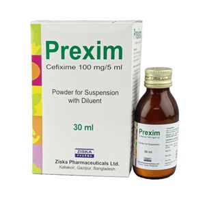 Prexim 100mg/5ml Powder for Suspension