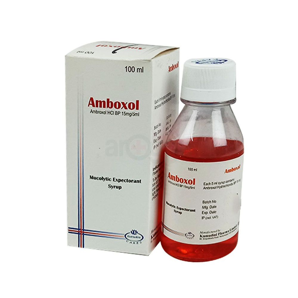 Amboxol 100ml Syrup 15mg/5ml Syrup