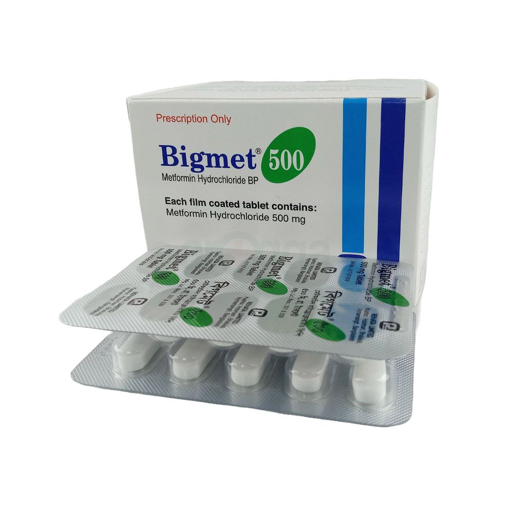 Bigmet 500mg Tablet