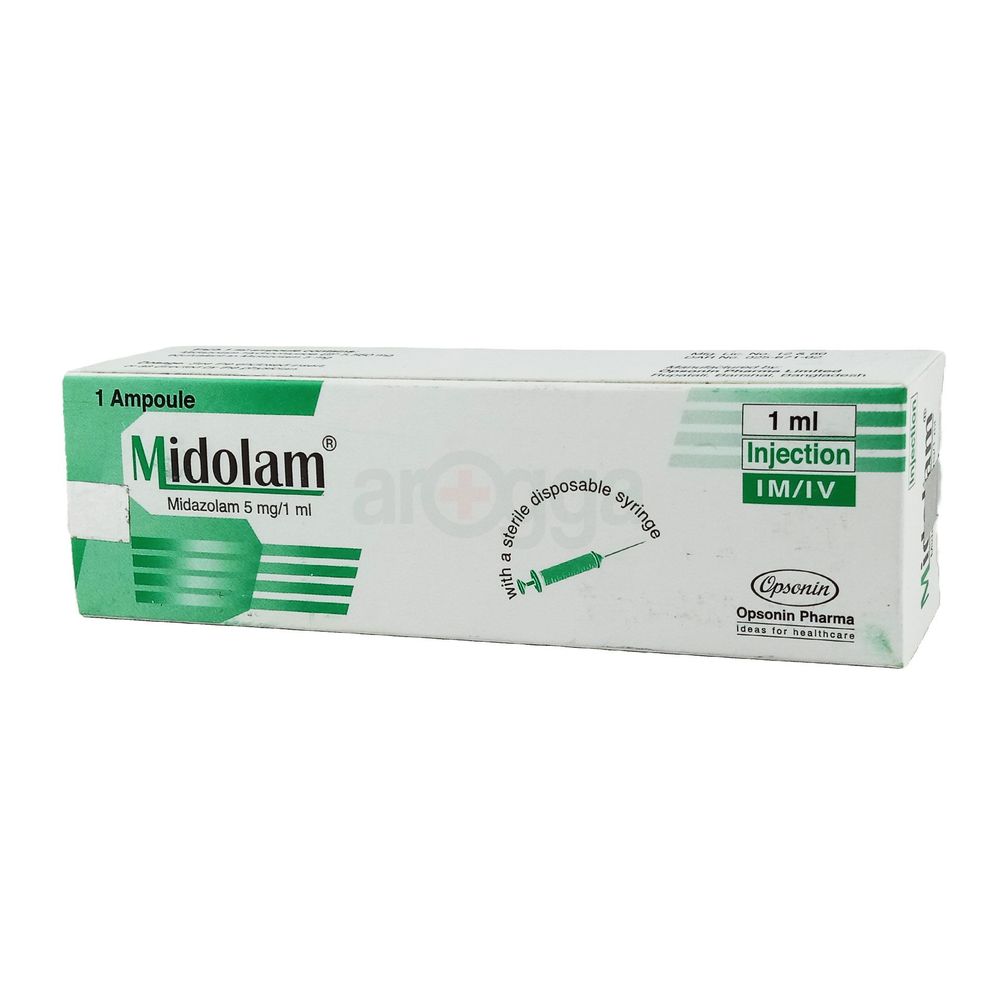 Midolam 5mg/1ml 5mg/1ml Injection