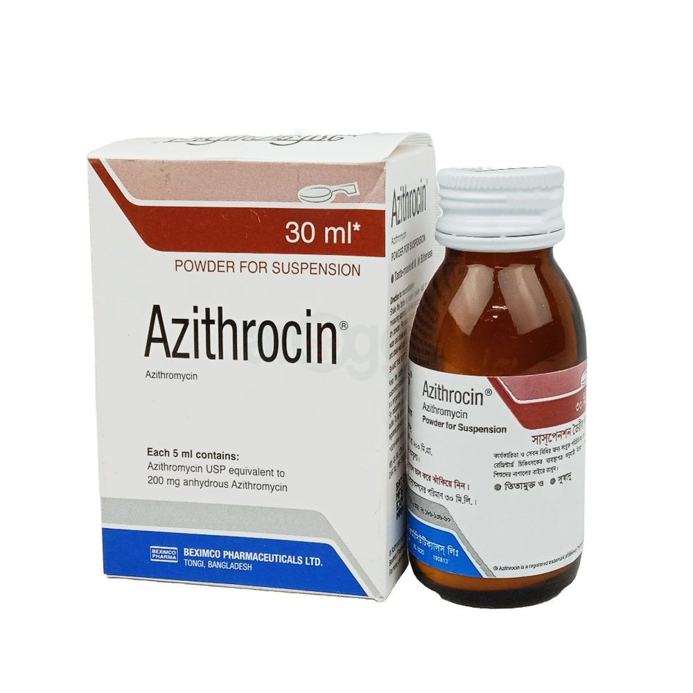 Azithrocin 200mg/5ml Powder for Suspension