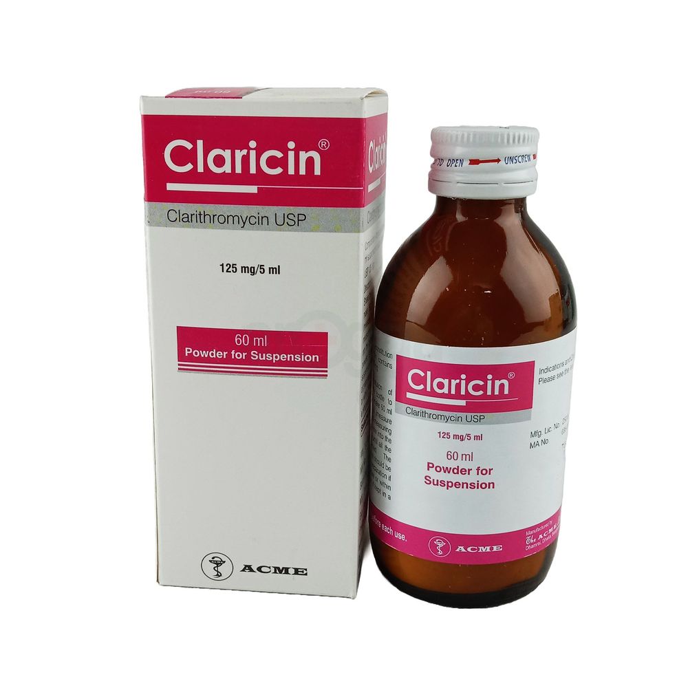 Claricin 125mg/5ml Powder for Suspension