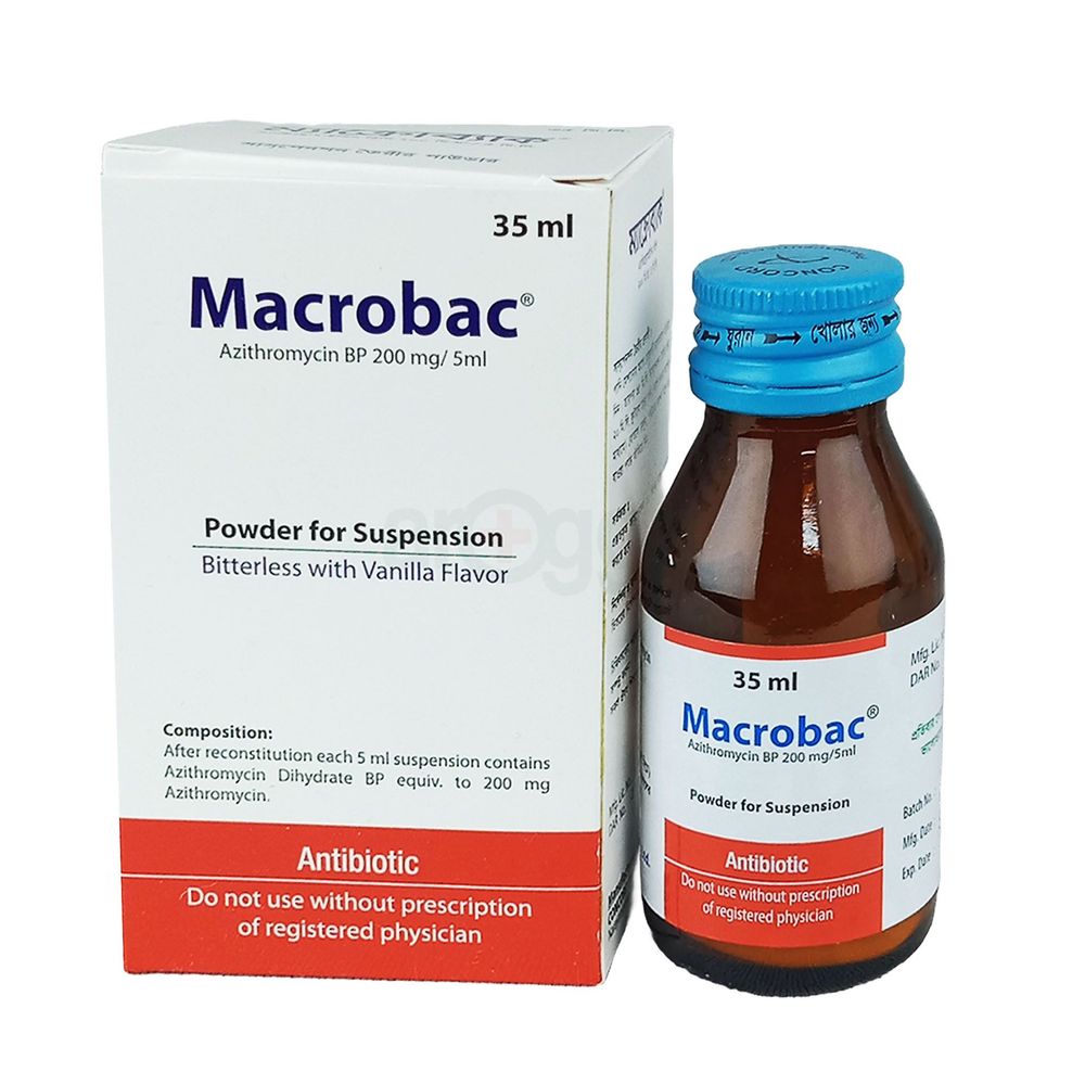 Macrobac 35ml 200mg/5ml Powder for Suspension