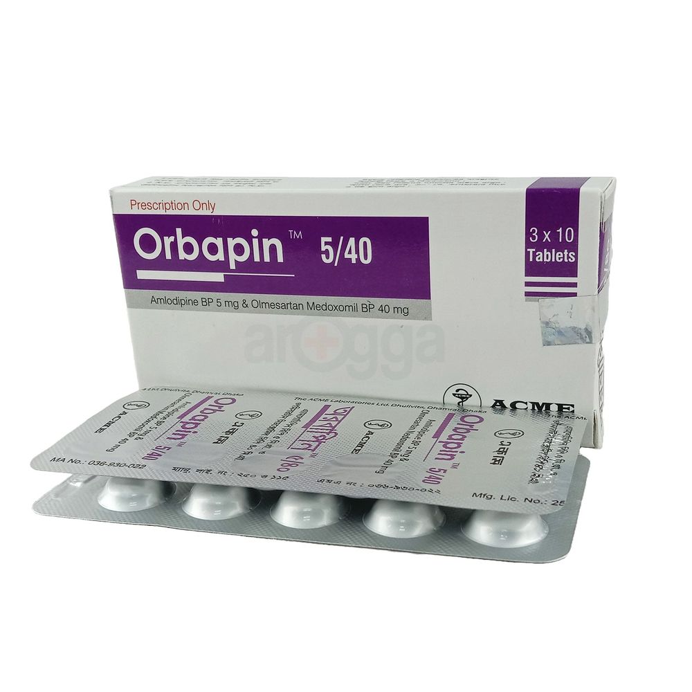 Orbapin 5/40 5mg+40mg Tablet